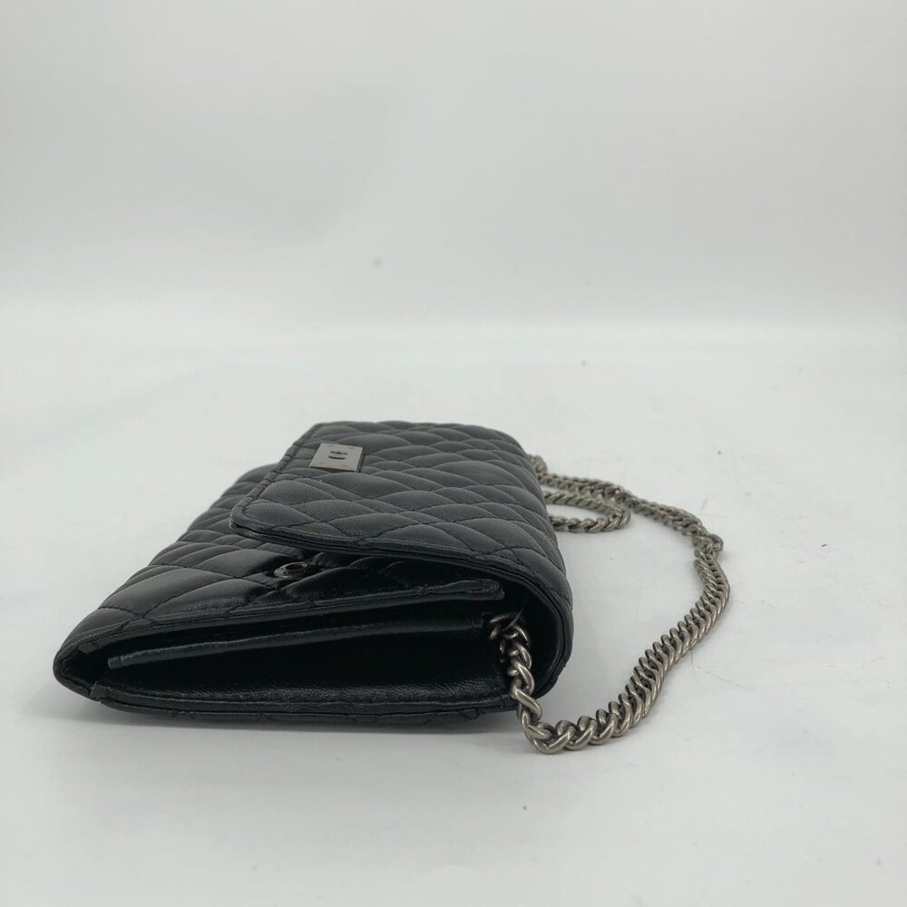 Kurt Geiger Black Classic Shoulder Bag | Silver Hardware - Picture 4 of 7